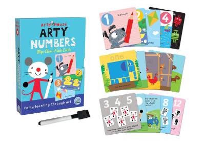 Arty Mouse Arty Numbers Wipe Clean Flash Cards - 2