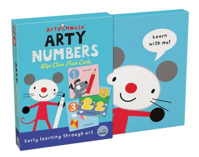 Arty Mouse Arty Numbers Wipe Clean Flash Cards - 3