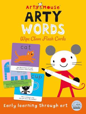 Arty Mouse Arty Words Wipe Clean Flash Cards - Gemini Books