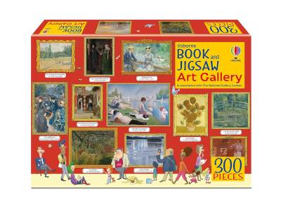 Book and Jigsaw: Art Gallery - Usborne