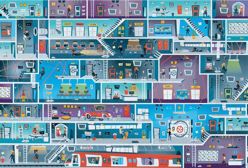 Book and Jigsaw: Spy Mazes - 2