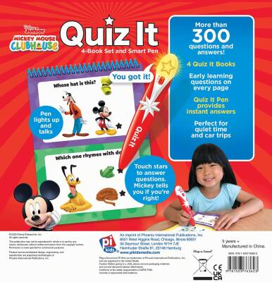 Disney: Mickey - Quiz it Pen - 4 Book Set and Talking Smart Pen - 2