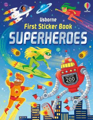 First Sticker Book: Superheroes - Usborne
