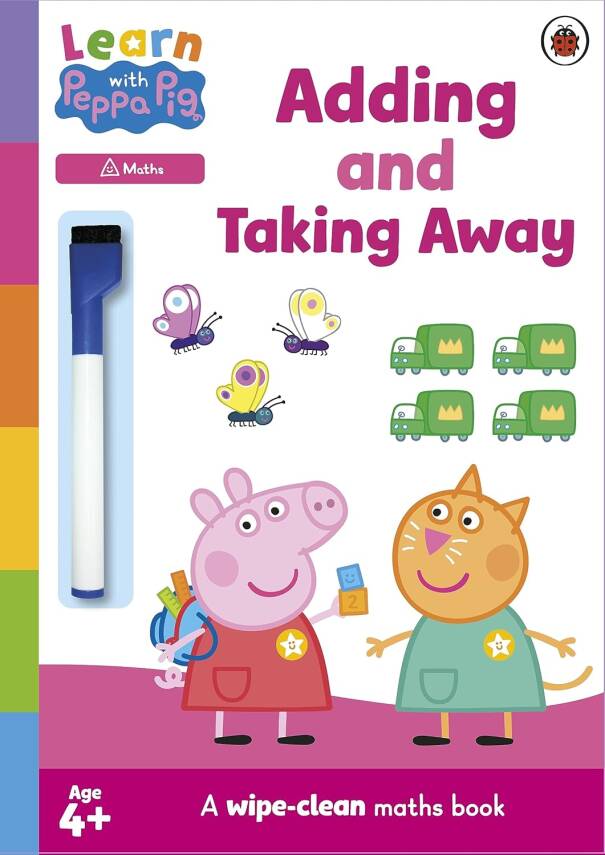 Learn with Peppa: Adding and Taking Away Wipe-Clean Activity Book - 1