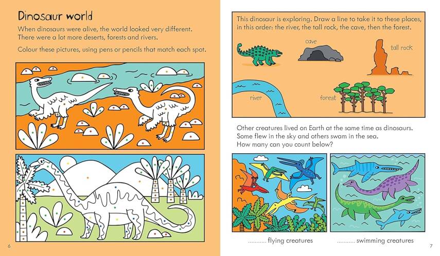 Little Children's Dinosaur Activity Book - 4