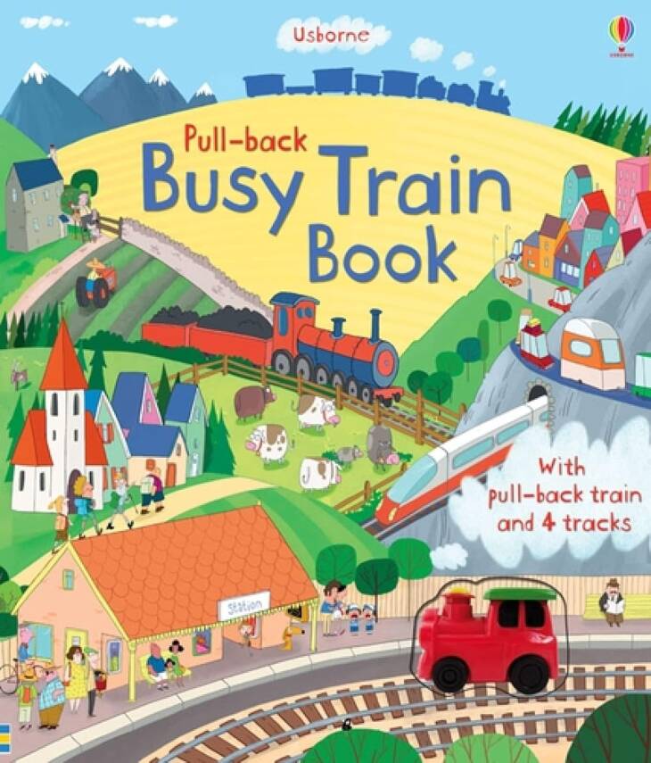 Pull-back: Busy Train Book - 1