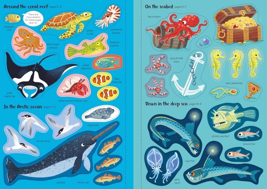 Sparkly Sea Creatures Sticker Book - 2