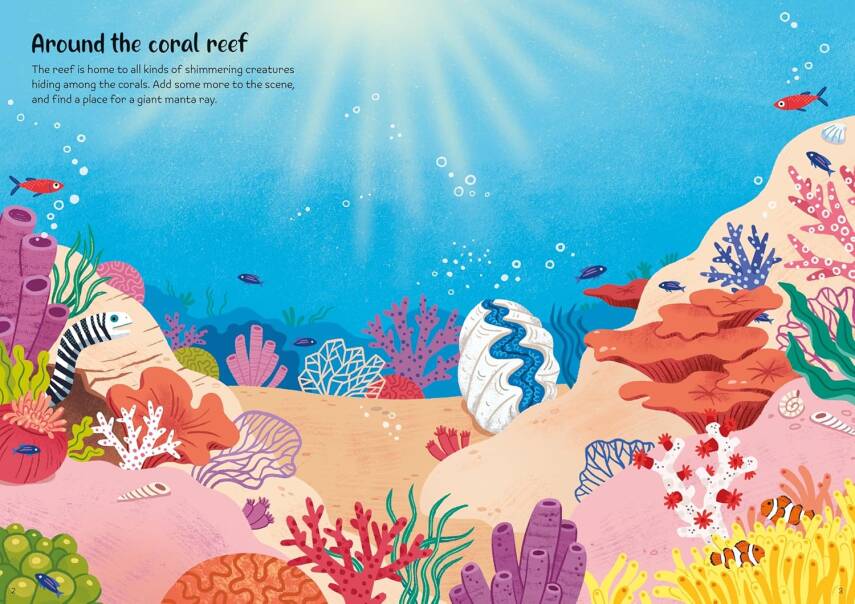 Sparkly Sea Creatures Sticker Book - 3