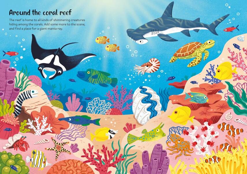 Sparkly Sea Creatures Sticker Book - 4