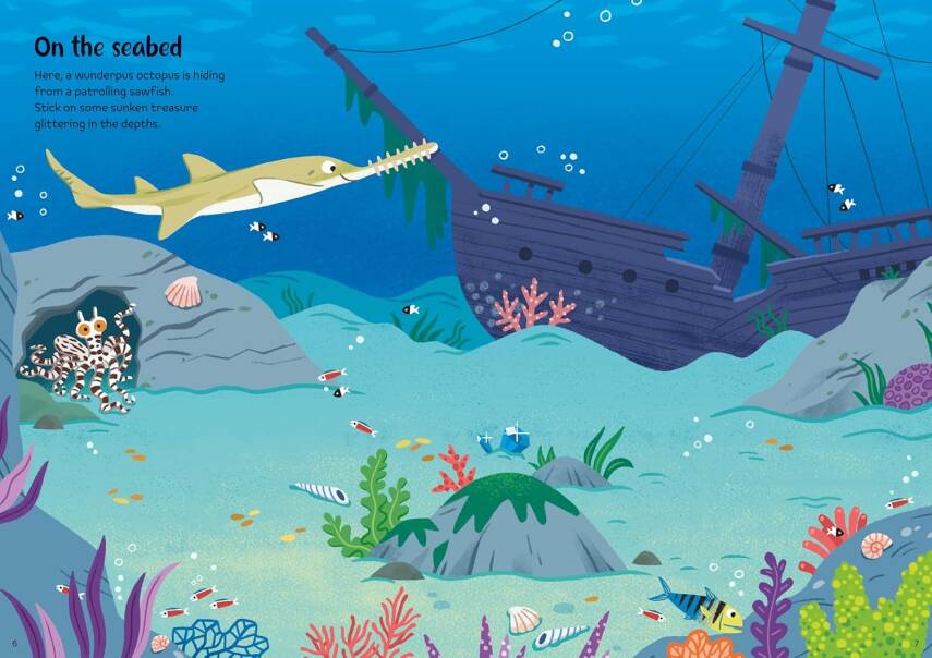 Sparkly Sea Creatures Sticker Book - 5