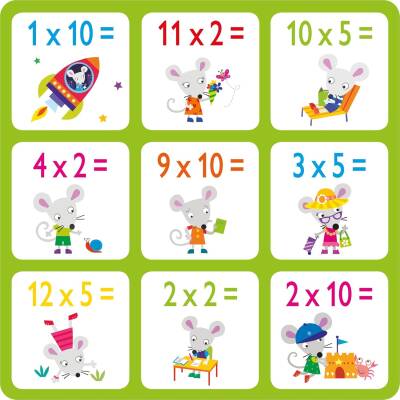 Times Tables Matching Games and Book - 6