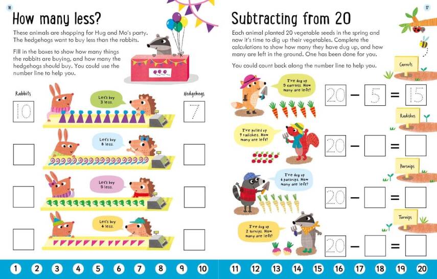 Usborne Workbooks Subtracting - 3