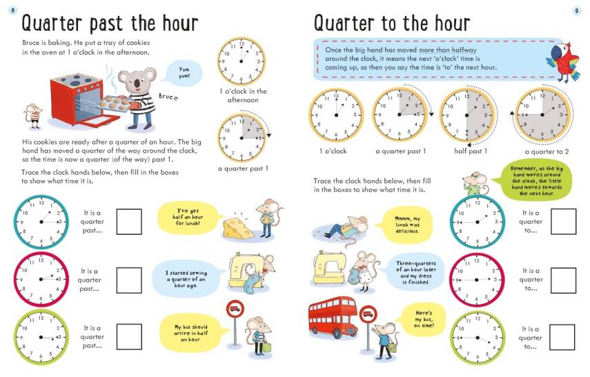 Usborne Workbooks Telling the Time - 3