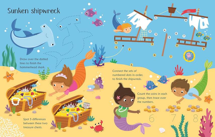 Wipe-Clean Mermaid Activities - 3