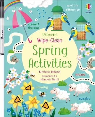 Wipe-Clean: Spring Activities - Usborne