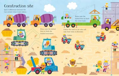 Wipe-Clean Trucks and Diggers Activities - 2