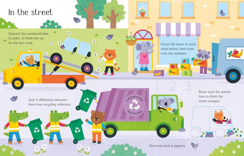 Wipe-Clean Trucks and Diggers Activities - 3