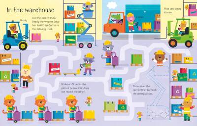 Wipe-Clean Trucks and Diggers Activities - 4