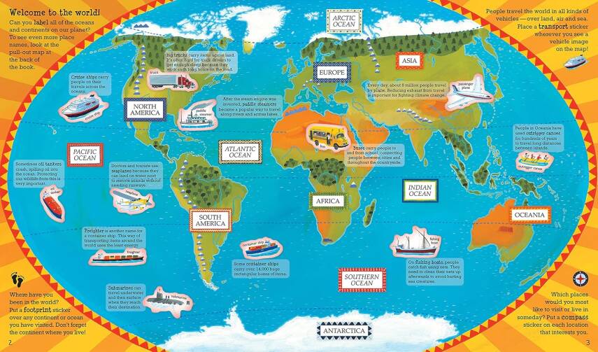 World Atlas Sticker Book - 2