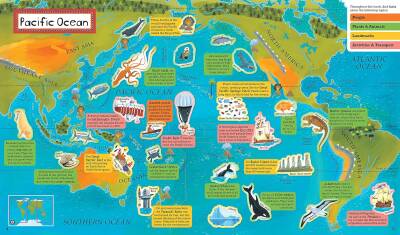 World Atlas Sticker Book - 3